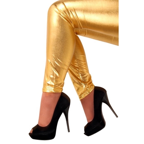 Legging metallic goud