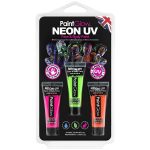 Set neon UV face en body paint