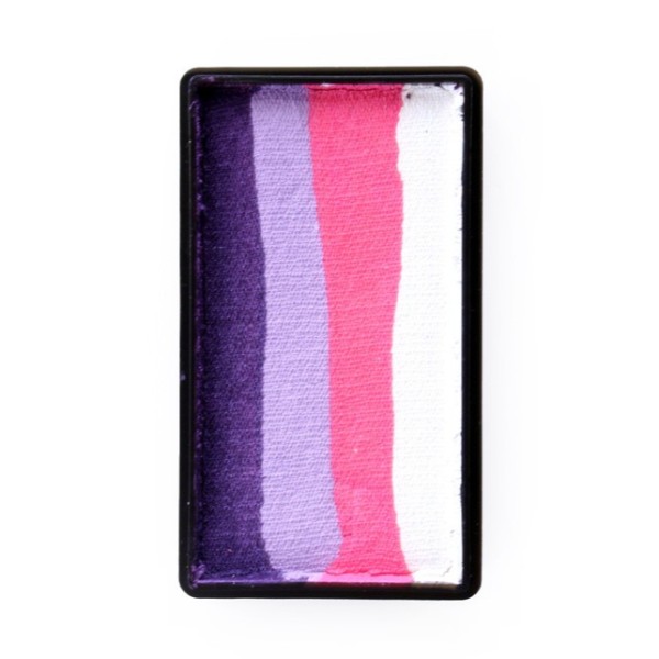 PXP Aqua face en body paint 28 gr splitcake block purple-lavender-pink-white
