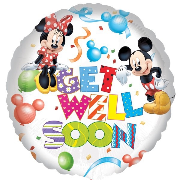 Folieballon Get well soon