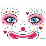 Face art sticker Clown Annie