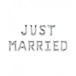 Foil balloon kit Just married