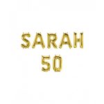 Foil balloon kit Sarah 50