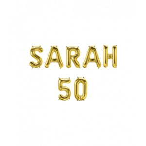 Foil balloon kit Sarah 50