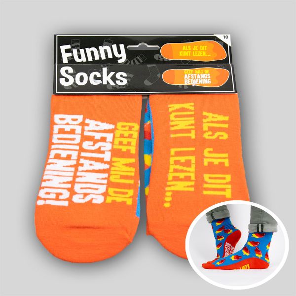 Funny socks Geef mij de afstandbediening
