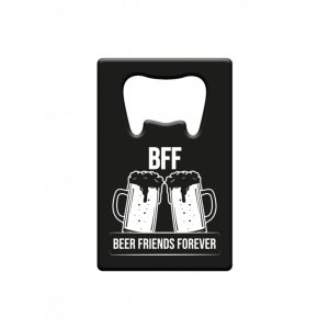 Metal beer opener beer friends forever