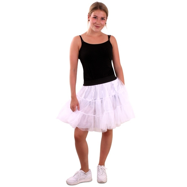 Petticoat wit 3-laags