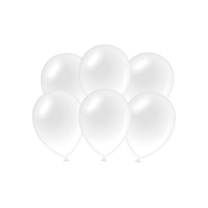 Party balloons - metallic white
