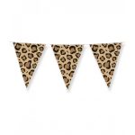 Party foil flags - leopard