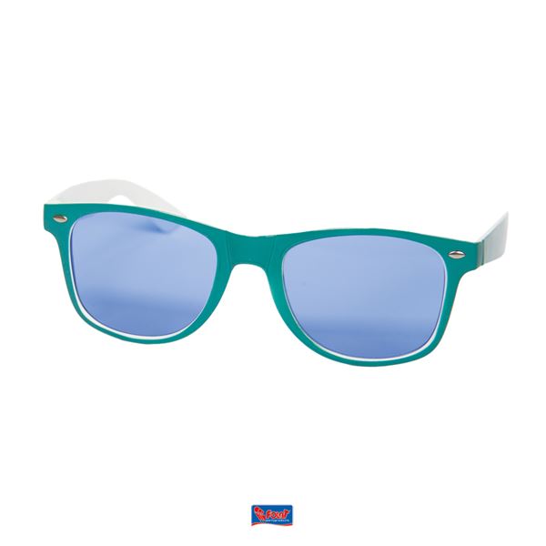 Bril Blues Brothers blauw-wit