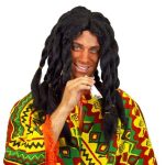 Pruik Bob Marley zwart